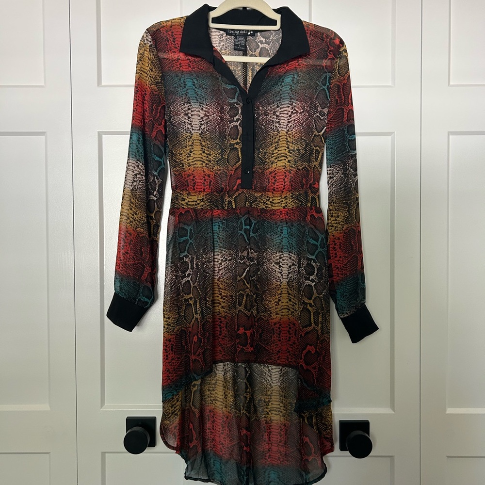 Living Doll Vibrant High Low Dress
